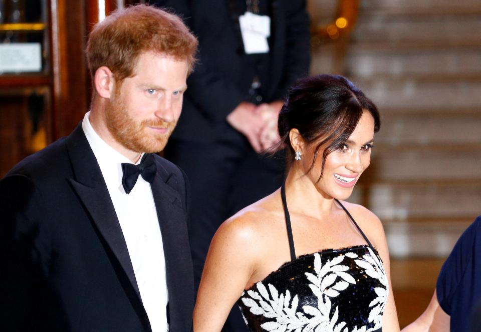 Prince Harry and Meghan Markle at the Royal Variety Show (REUTERS)