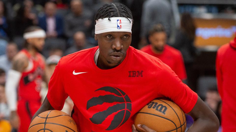 Chris Boucher has not been at his best so far this season, and the Raptors big man admitted on his podcast that a meeting with head coach Nick Nurse was much needed. (Getty Images)