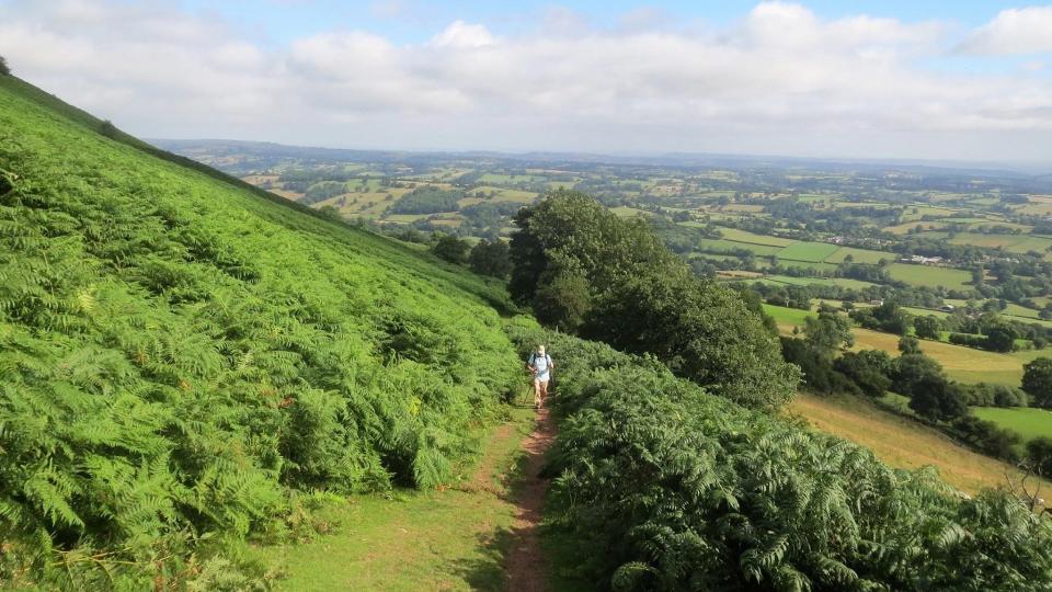 Charley Wood walks the “Offa’s Dyke” trail on the Welsh-English border in 2017. On May 17, 2022, he’ll start a 500-mile Miles for Mobile Meals fundraising trek on the Camino de Santiago del Compostela in northern Spain. 2017
