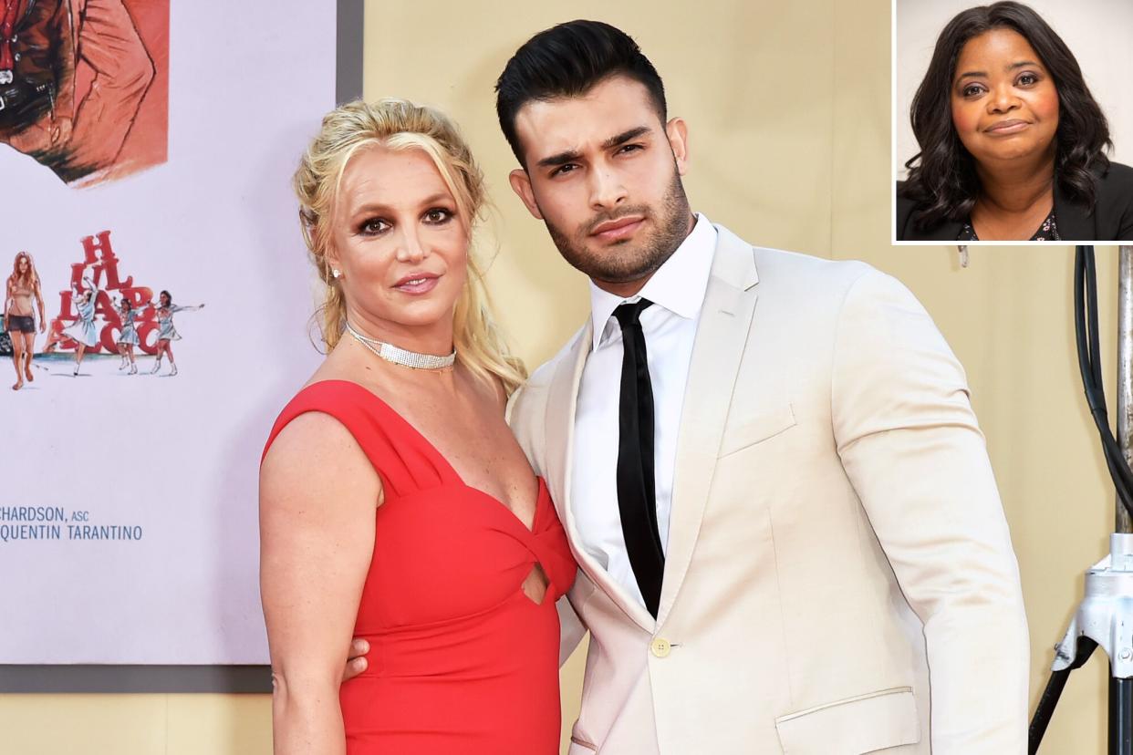 Britney Spears, Sam Asghari, Octavia Spencer