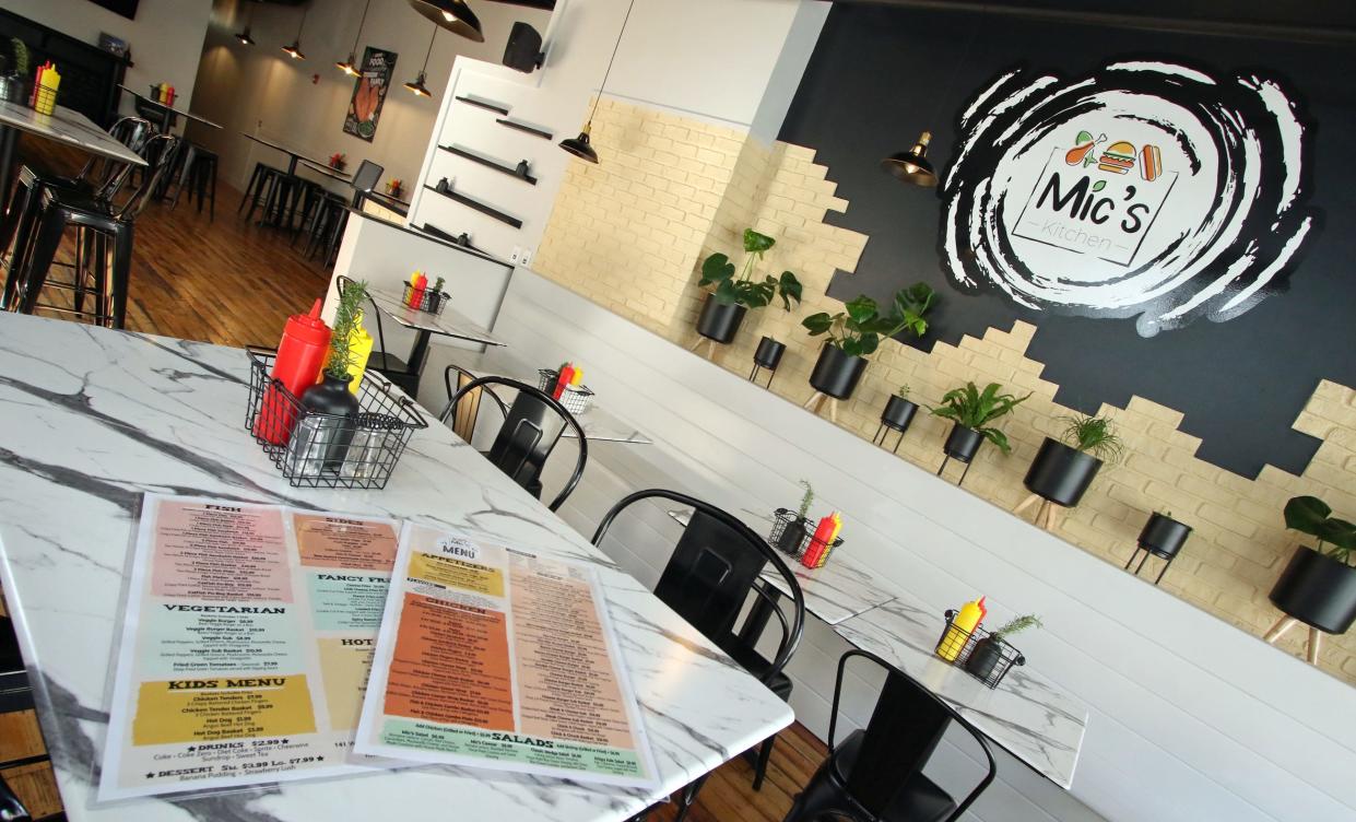 The interior of Mic’s Kitchen on West Main Avenue in Gastonia.