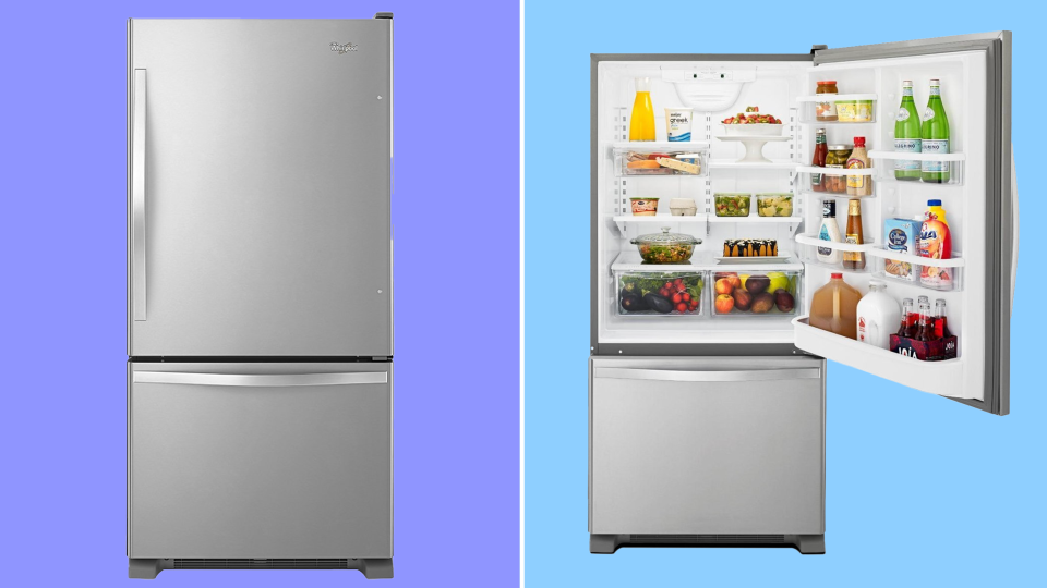 Say goodbye to wilted lettuce and mushy fruit with the help of this Whirlpool fridge.