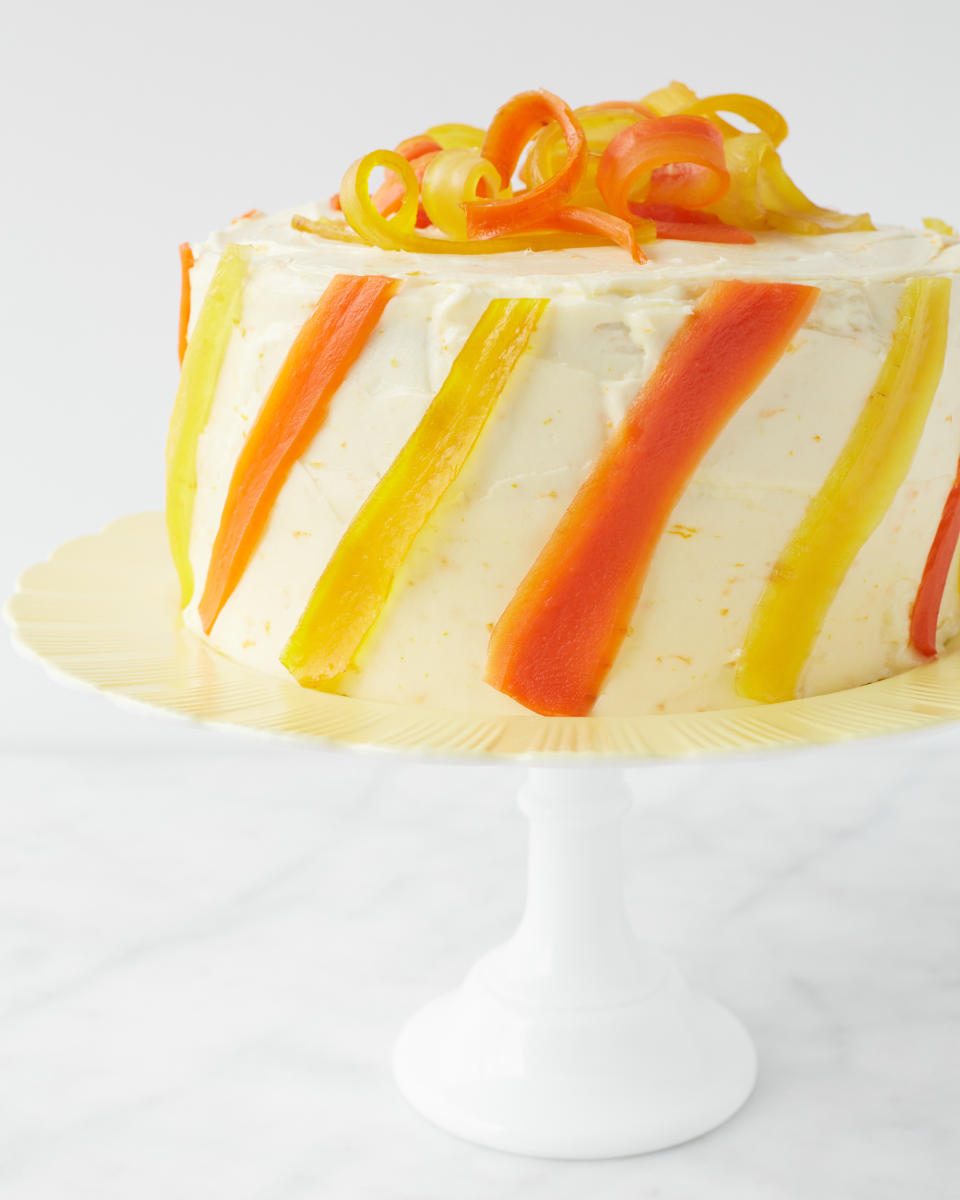 Carrot Ginger Layer Cake with Orange Cream Cheese Frosting