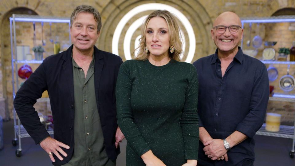 John Torode, Grace Dent, Gregg Wallace on Masterchef