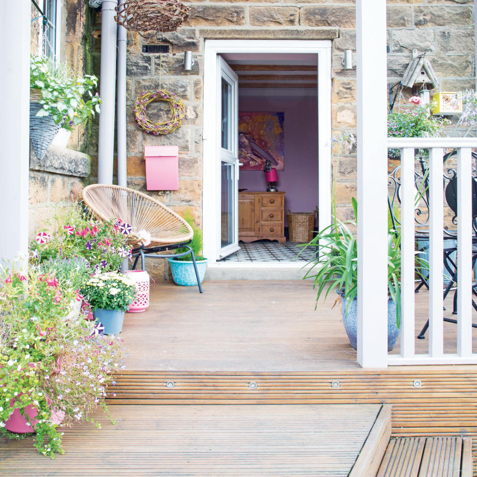 <p> ‘In a smaller garden, decking can be a good way to maximise the usable space in your garden. Laying the decking in a diagonal pattern can create an illusion of a larger area, whilst ambient lighting around a decking area in a small garden helps brighten the space and give the appearance of a bigger garden,’ says Allan Jeffrey CCO at Ultra Decking. </p> <p> If you have a garden space and you’re thinking about how to plan a small garden but you’re not particularly green-fingered. Decking is a low-maintenance option which not only looks good but opens up more options to use the space for outdoor entertaining. </p> <p> Decking made of wood work especially well in a small garden due to its rustic nature and it will blend well with the natural environment, giving the illusion of an extended space that merges with the rest of the garden, making the overall space look bigger. </p>