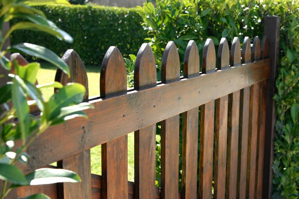 wooden fence