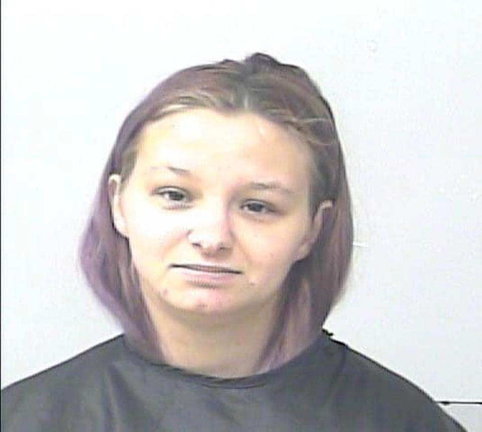 Police say an infant in the care of Rebecca Worthington, pictured in a booking photo, had such severe diaper rash that hospitalization was necessary (Port St Lucie Police Department)