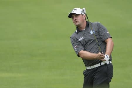 Aug 23, 2014; Paramus, NJ, USA; Brian Stuard at Ridgewood Country Club. Tommy Gilligan-USA TODAY Sports