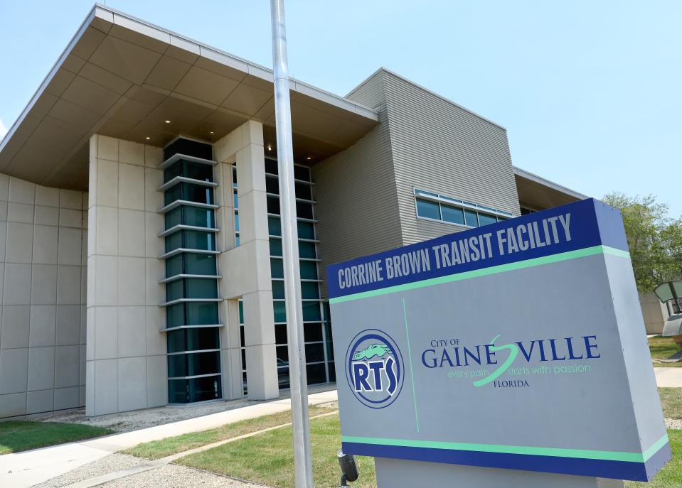 The city of Gainesville Regional Transit System main headquarters is know as the Corrine Brown Transit Facility, in Gainesville FL. May 19, 2022.