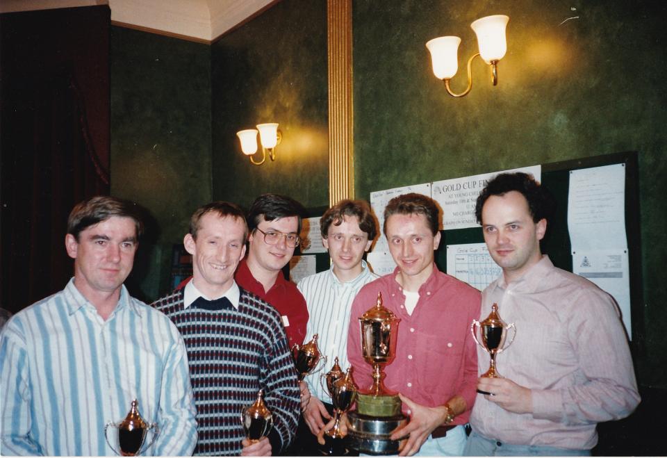 Stuart Tredinnick, third from right, with the 1994 gold cup winning team 