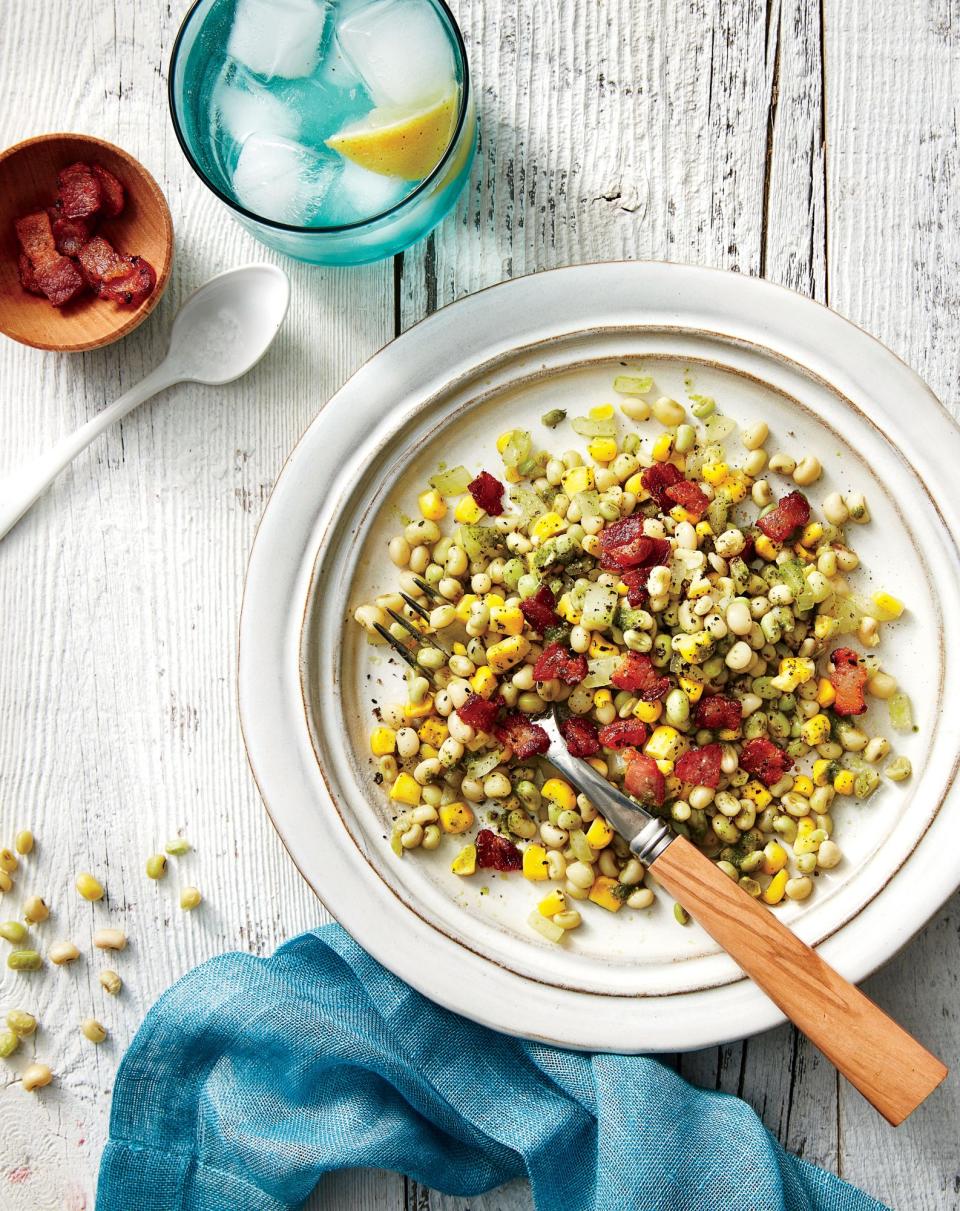 Field Pea, Corn, and Bacon Salad