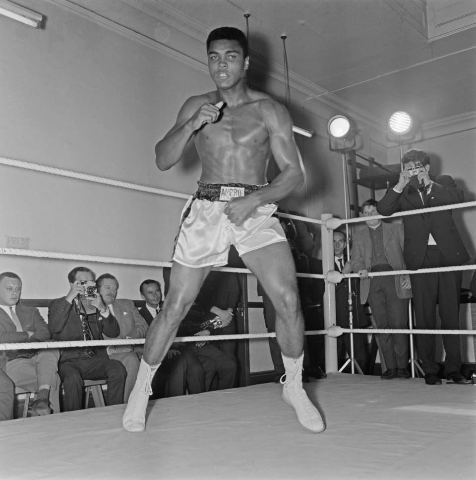 "Schwebe wie ein Schmetterling, stich wie eine Biene", beschrieb Muhammad Ali einst seinen Kampfstil. Ali gilt nicht nur als herausragender Boxer, sondern auch als herausragende Persönlichkeit. Geboren 1942 in Louisville, Kentucky, begann er mit zwölf Jahren zu boxen. Ali beherrschte über rund 15 Jahre den Boxsport. Das Internationale Olympische Komitee wählte ihn zum "Sportler des Jahrhunderts". Er starb am 3. Juni 2016. (Bild: Getty Images / R. McPhedran)