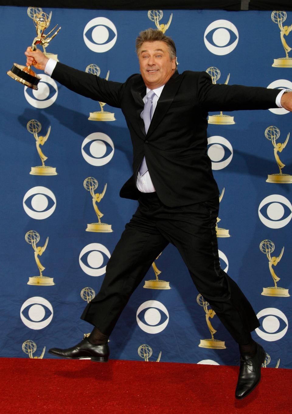 Alec Baldwin Jumping for Joy 