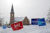 Campaign signs in Concord, New Hampshire