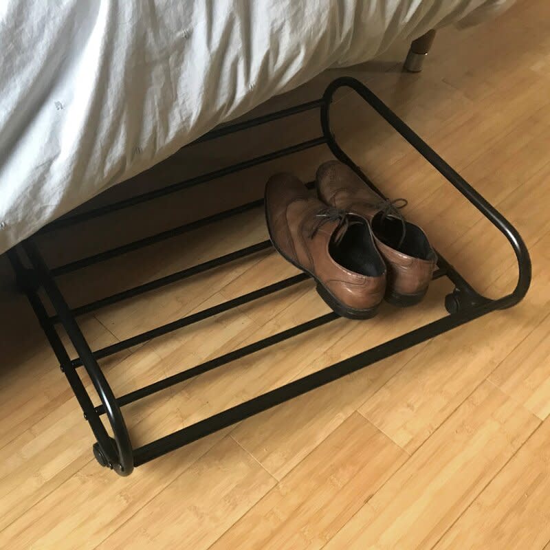 under bed shoe storage