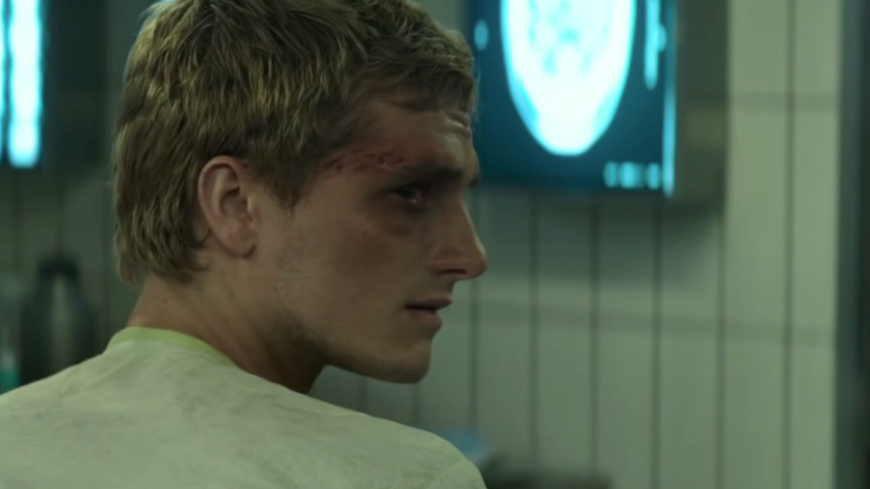 Peeta in The Hunger Games: Mockingjay -- Part 1.