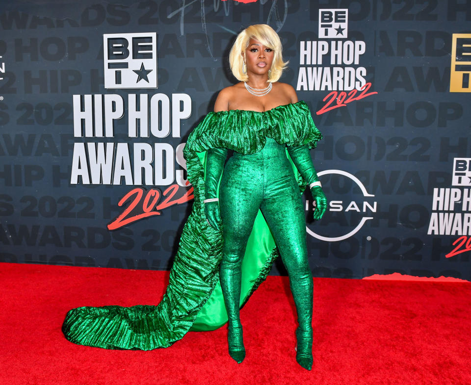 ATLANTA, GEORGIA – SEPTEMBER 30: Remy Ma attends the 2022 BET Hip Hop Awards at Cobb Energy Performing Arts Center on September 30, 2022 in Atlanta, Georgia. (Photo by Aaron J. Thornton/WireImage)