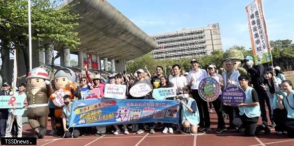 雲科大第三十三屆全校師生運動會熱鬧登場。(記者劉春生攝)