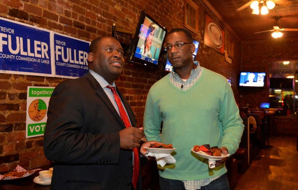 Mark Jerrell (right) is running for Mecklenburg commissioner from District 4.