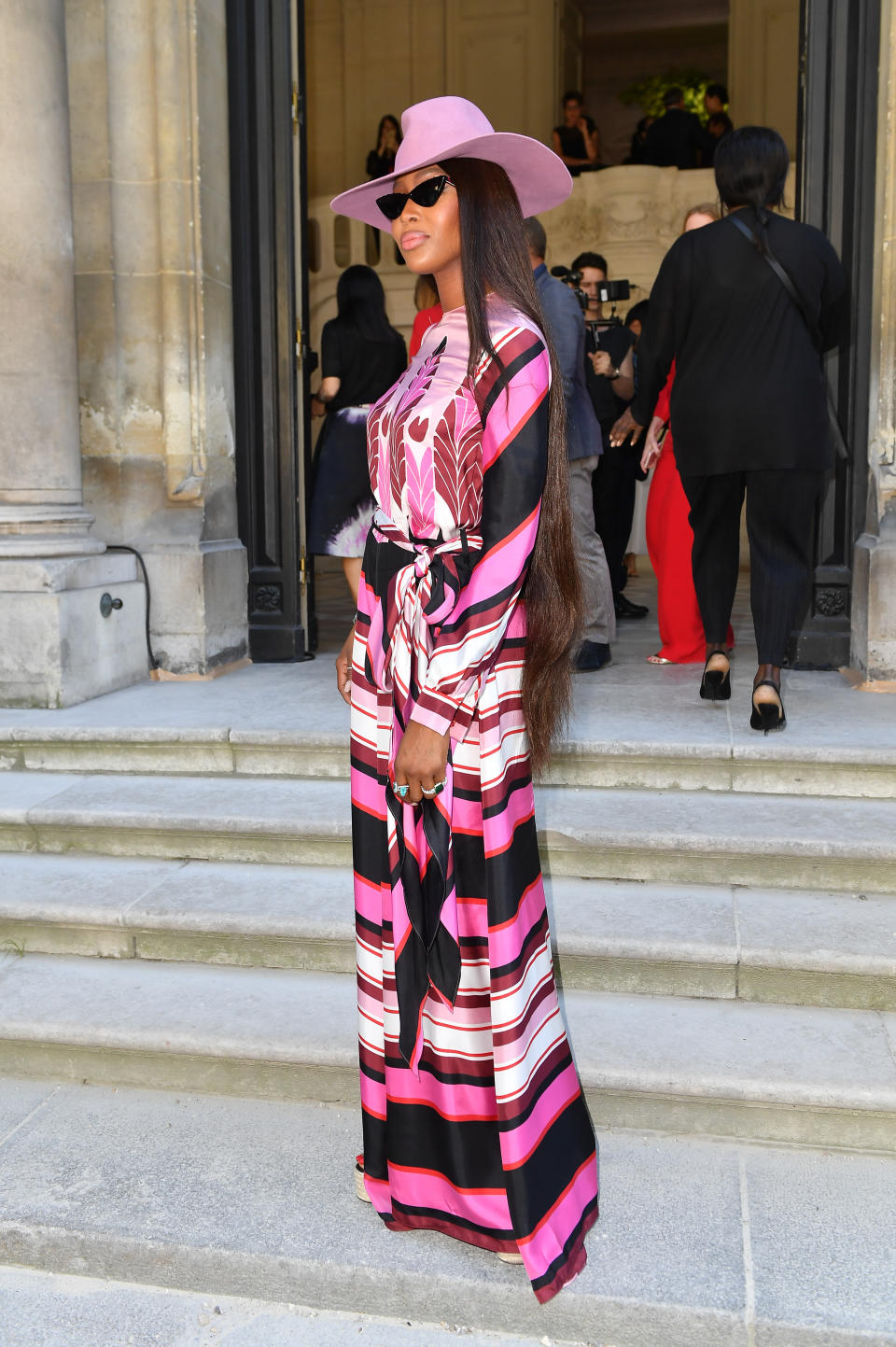 Naomi Campbell at the Valentino haute couture show in Paris