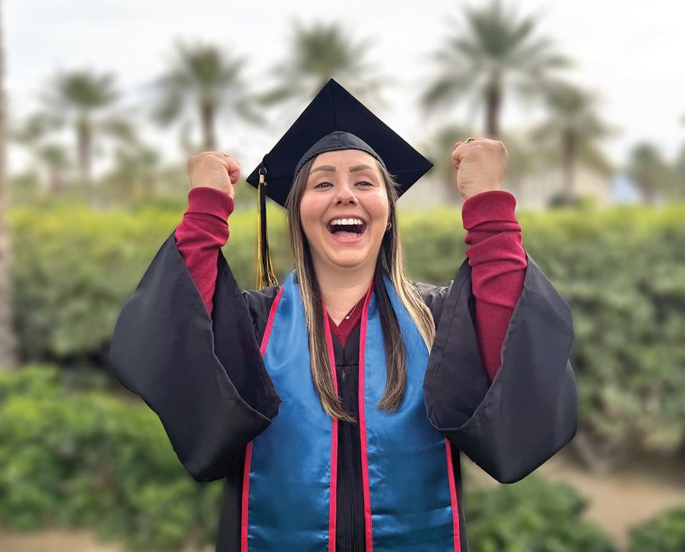 OneFuture scholar Guadalupe Arreola is studying for her Masters of Science at Southern California University of Health Science to become a physician's assistant.