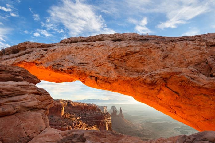 Mesa Arch at Sunrise in Canyonlands National Park.