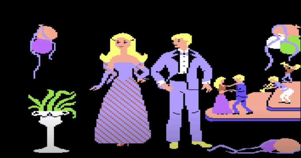 Barbie game on commodore 64