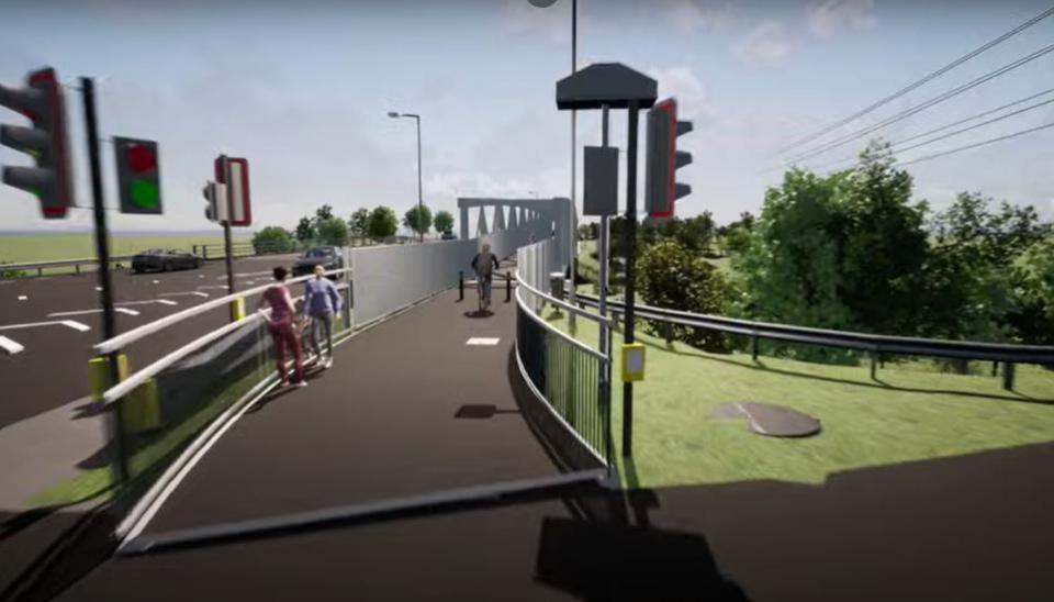 The Northern Echo: An artist's impression of the new bridge 