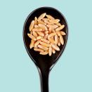 <p>When it comes to lowering your cholesterol, this ancient grain will become your new BFF. "In one <a href="https://www.ncbi.nlm.nih.gov/pmc/articles/PMC4260112/" rel="nofollow noopener" target="_blank" data-ylk="slk:study;elm:context_link;itc:0;sec:content-canvas" class="link ">study</a> by Italian researchers, people regularly eating foods made with kamut saw their cholesterol levels decrease," Gorin says. "Serve kamut just as you would brown rice or quinoa, like with roasted salmon and steamed veggies."</p><p><strong>RELATED: </strong><a href="https://www.redbookmag.com/food-recipes/features/g2791/healthiest-foods-ever/" rel="nofollow noopener" target="_blank" data-ylk="slk:100 of the Healthiest Foods Ever;elm:context_link;itc:0;sec:content-canvas" class="link "><strong>100 of the Healthiest Foods Ever</strong></a></p>