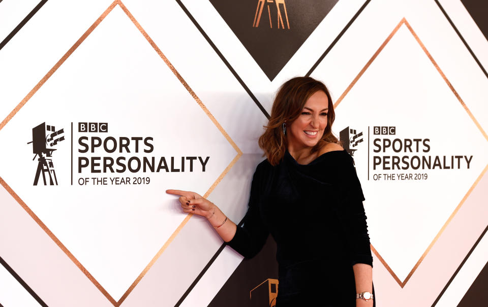 Sally Nugent arriving for the BBC Sports Personality of the year 2019 at The P&J Live, Aberdeen. (Photo by Ian Rutherford/PA Images via Getty Images)