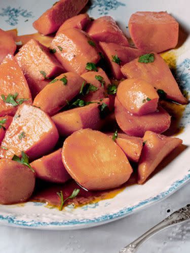 Sweet Potatoes with Ancho-Maple Glaze