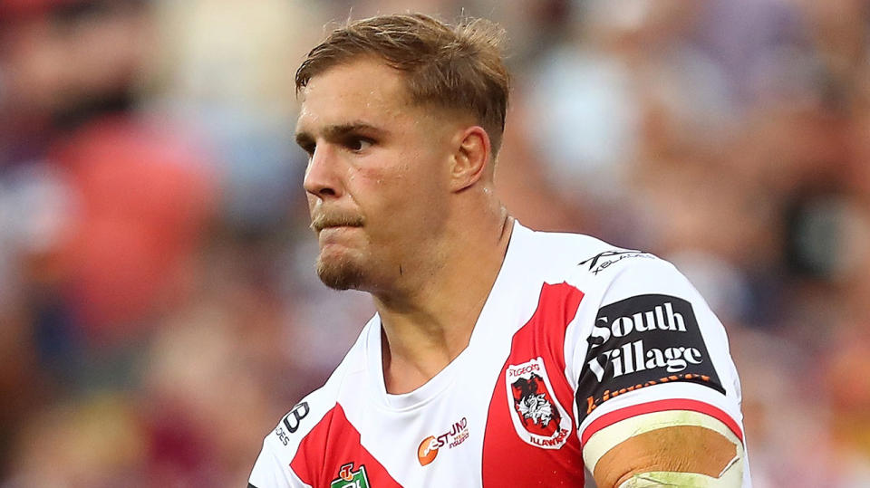 Jack de Belin could yet take the field for the Dragons in round one. Pic: Getty