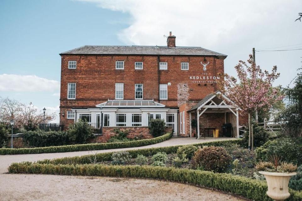 <p>This beguiling B&B 35 minutes by road east of the Alton Towers Resort in countryside just outside Derby occupies a handsome Georgian house designed by Robert Adam, then Architect of the King’s Works. Family-owned since the start of the pandemic, <a href="https://www.booking.com/hotel/gb/kedleston-country-house-derby.en-gb.html?aid=2070936&label=places-to-stay-near-alton-towers" rel="nofollow noopener" target="_blank" data-ylk="slk:The Kedleston Country House;elm:context_link;itc:0;sec:content-canvas" class="link ">The Kedleston Country House</a> offers just five quietly elegant rooms, three with roll-top baths and all with bathrobes and slippers for guest use. </p><p>The family suite, The Scarsdale, sleeps three in a king-size bed and a single. Unusually for a B&B, there’s an on-site restaurant, The Stag, using seasonal ingredients either homegrown or from within a 25-mile radius.</p><p><a class="link " href="https://www.booking.com/hotel/gb/kedleston-country-house-derby.en-gb.html?aid=2070936&label=places-to-stay-near-alton-towers" rel="nofollow noopener" target="_blank" data-ylk="slk:BOOK A STAY;elm:context_link;itc:0;sec:content-canvas">BOOK A STAY</a></p>