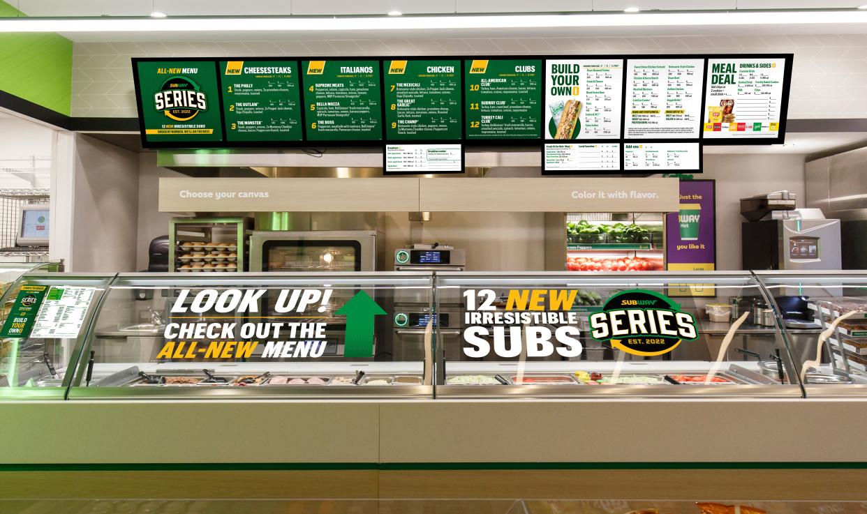 Subway announced 12 new sandwiches, the Subway Series, on Tuesday. Customers could still choose to build their own sandwiches.