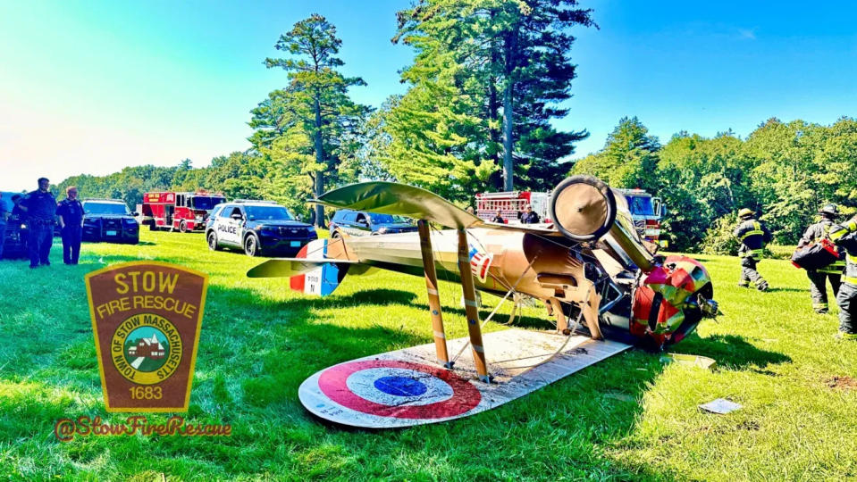 Historical war plane loses power, flips over, crashes during WWI Aviation Weekend