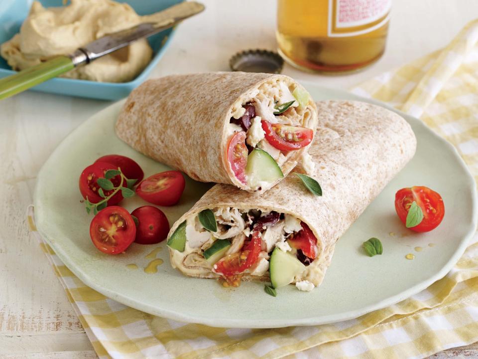 Greek-Style Chicken Wraps