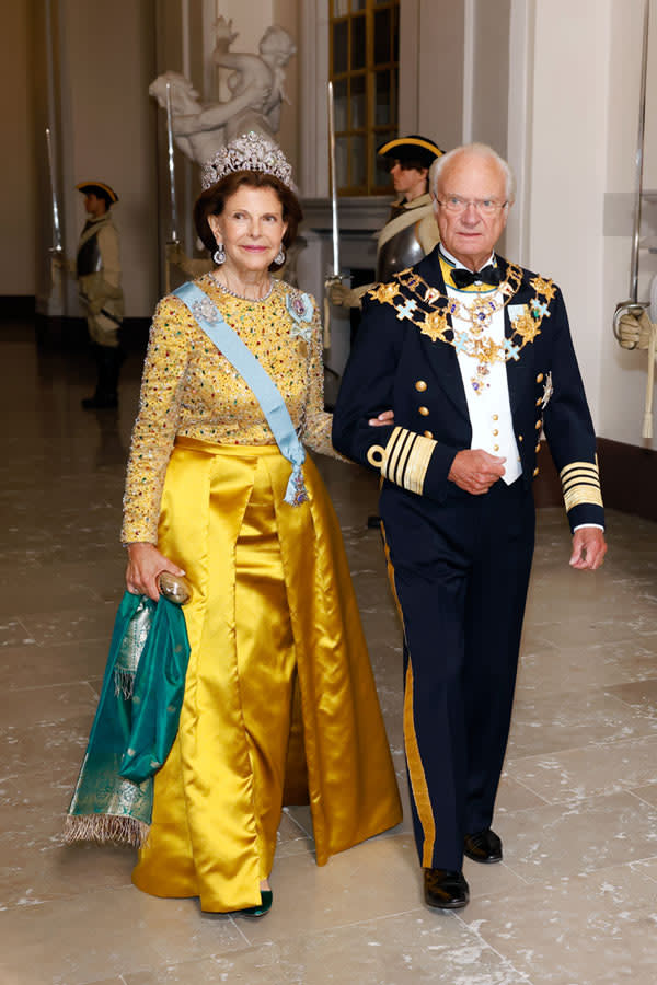 Silvia de Suecia cena gala Jubileo Oro