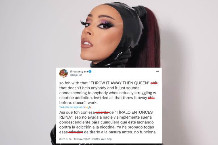 Doja Cat habló sobre su adicción a la nicotina (Foto: Instaram/Twitter @DojaCat)