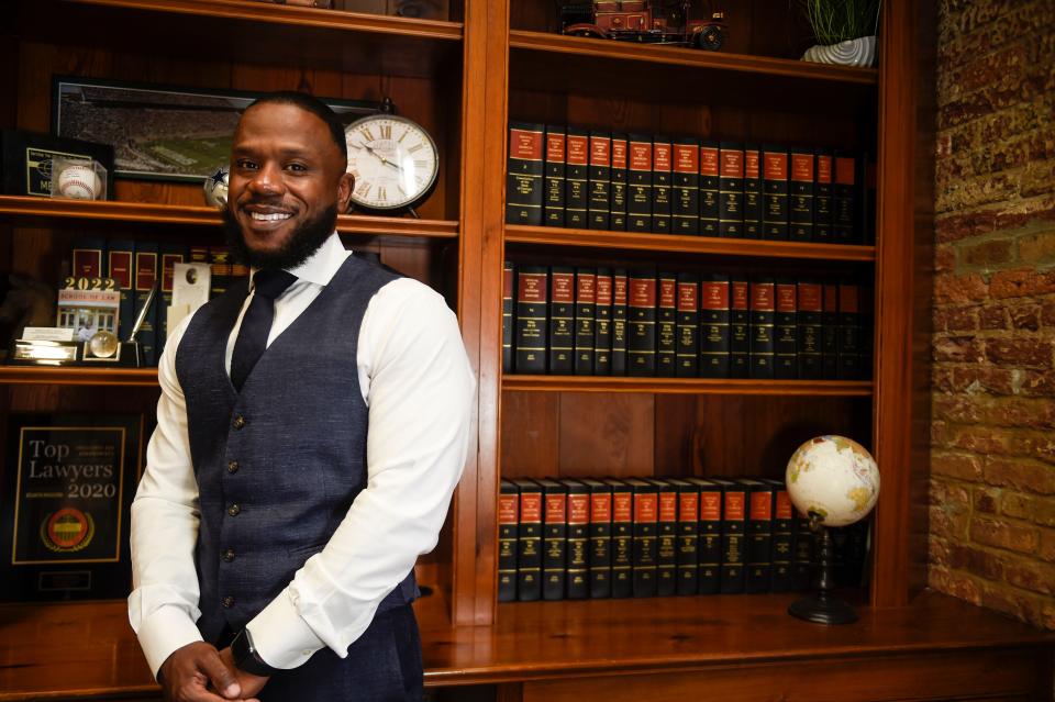 Keith Johnson poses for a portrait in his office at Enterprise Mills on Thursday, Feb. 9, 2023. 