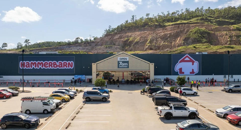 Bunnings store turned into Bluey Hammerbarn store. 