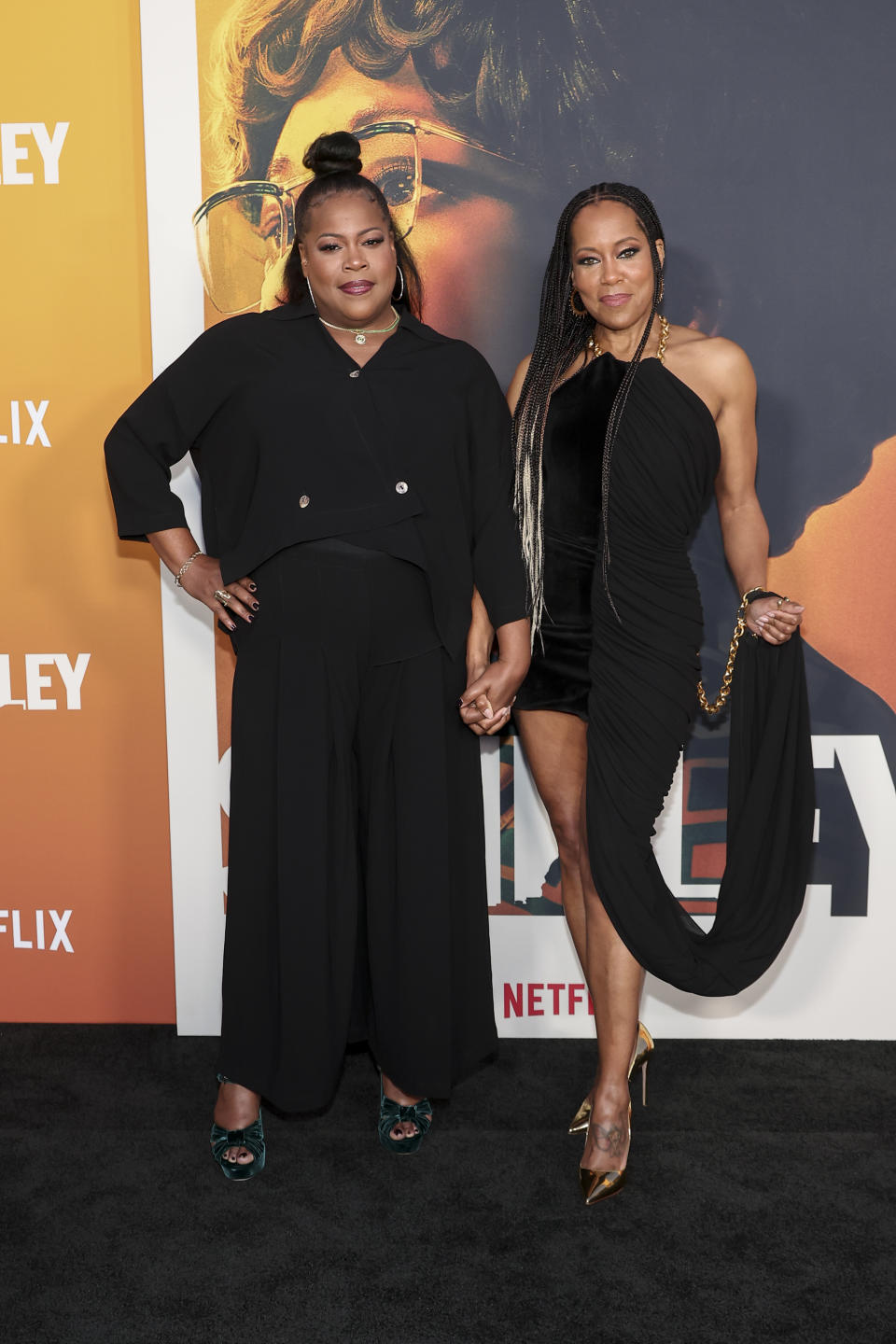 Reina King and Regina King at the premiere of "Shirley" held at The Egyptian Theatre Hollywood on March 19, 2024 in Los Angeles, California.