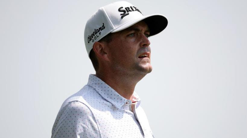 Keegan Bradley in a golf cap