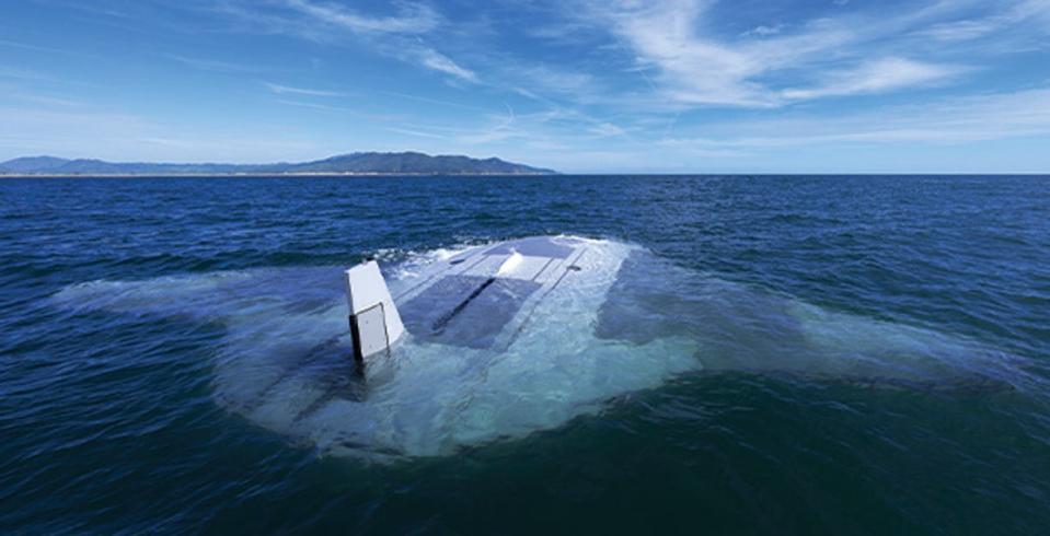 The US has tested a futuristic ‘manta-ray’ style underwater drone (Northrop Grumman)