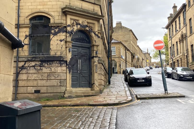 Black paint spattered over Gallon House in Little Germany, Bradford -Credit:Yorkshire Live