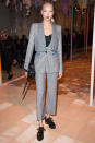 <p><strong>2 October</strong> Soo Joo Park opted for a chic tailored suit for the show. </p>