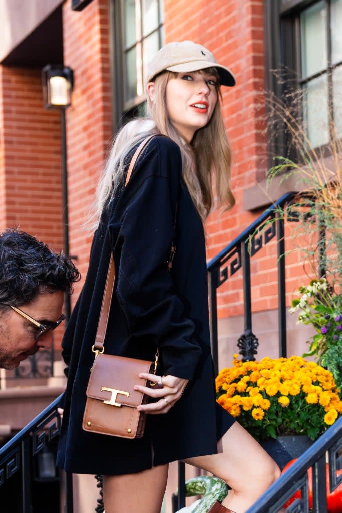 NEW YORK, NEW YORK - OCTOBER 26: Taylor Swift is seen in the West Village on October 26, 2023 in New York City.