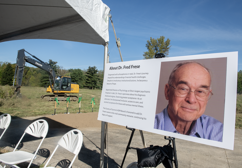 A photo of the Frese Residential Center's namesake, Dr. Fred Frese, will be on display on Thursday, October 3 at the planned facility in Sagamore Hills.