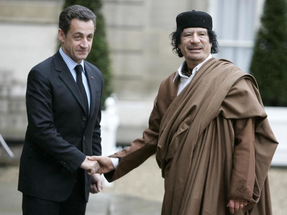 Former French President Nicolas Sarkozy in police custody for questioning over 'funding from Gaddafi'