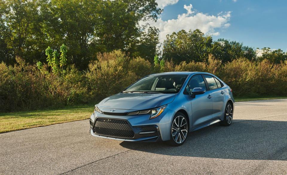 <p><a rel="nofollow noopener" href="https://www.caranddriver.com/toyota/corolla" target="_blank" data-ylk="slk:The newest Toyota Corolla;elm:context_link;itc:0;sec:content-canvas" class="link ">The newest Toyota Corolla</a> is attempting to shed the nameplate's boring image with more daring styling and improved dynamics. Now that both the redesigned hatchback and sedan models are on sale, it's enjoying a slight rise in sales so far in 2019, with numbers that are up 1.0 percent over last year.</p>