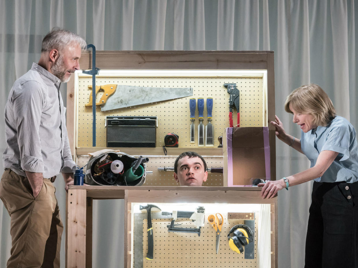 Mark Bonnar, Brian Vernel, and Jane Horrocks star in 'Instructions for Correct Assmebly': Johan Persson